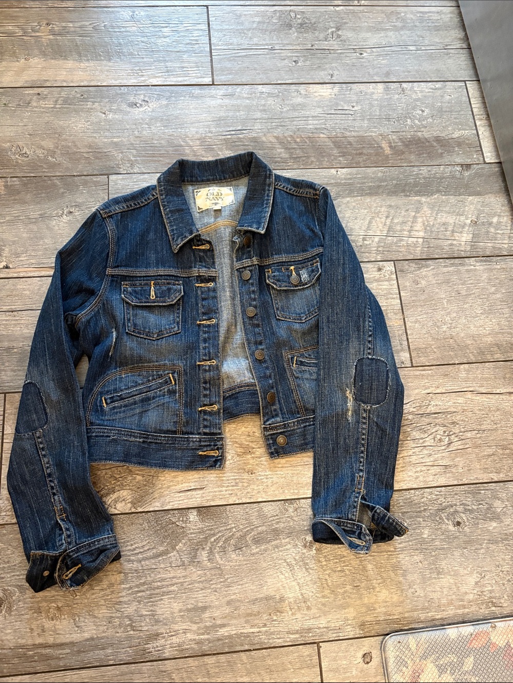 Old Navy Dark Blue Denim Jean Jacket for Women